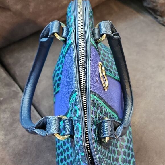 C. WONDER Limited handbag purse chain link faux leather multi color - Picture 8 of 14